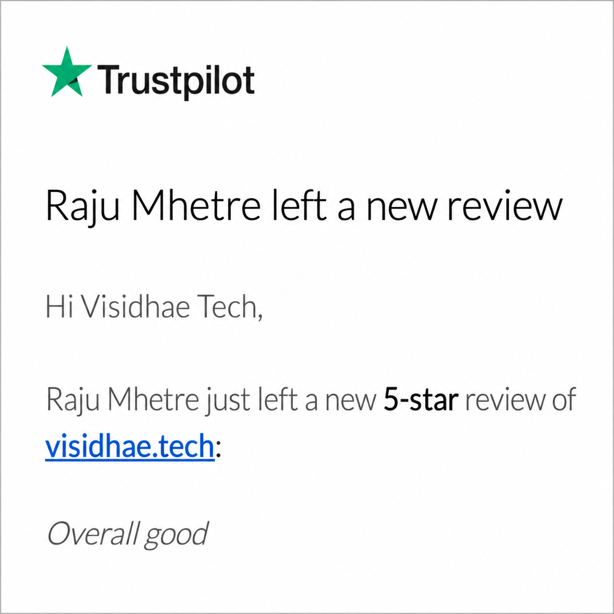Testimonial Feedback