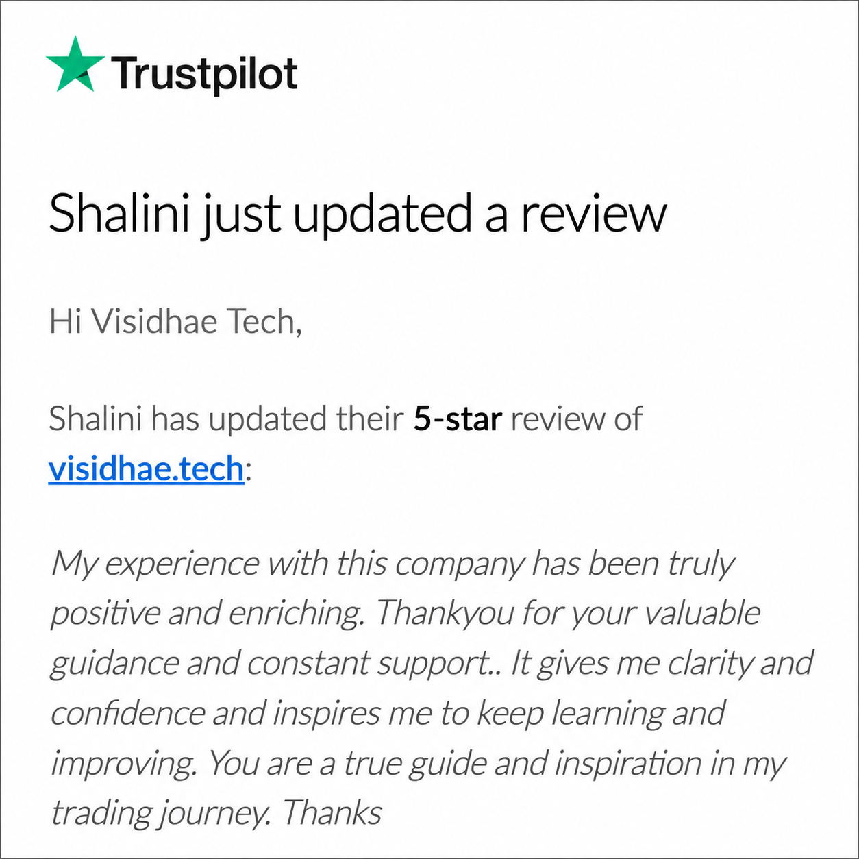 Testimonial Feedback