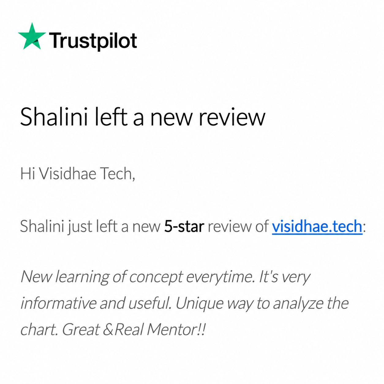 Testimonial Feedback