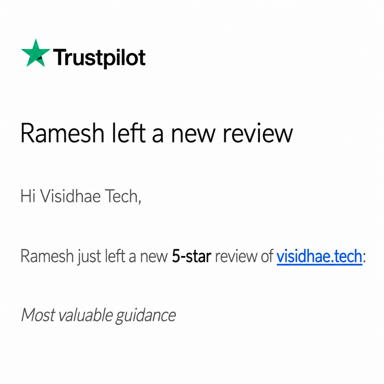 Testimonial Feedback
