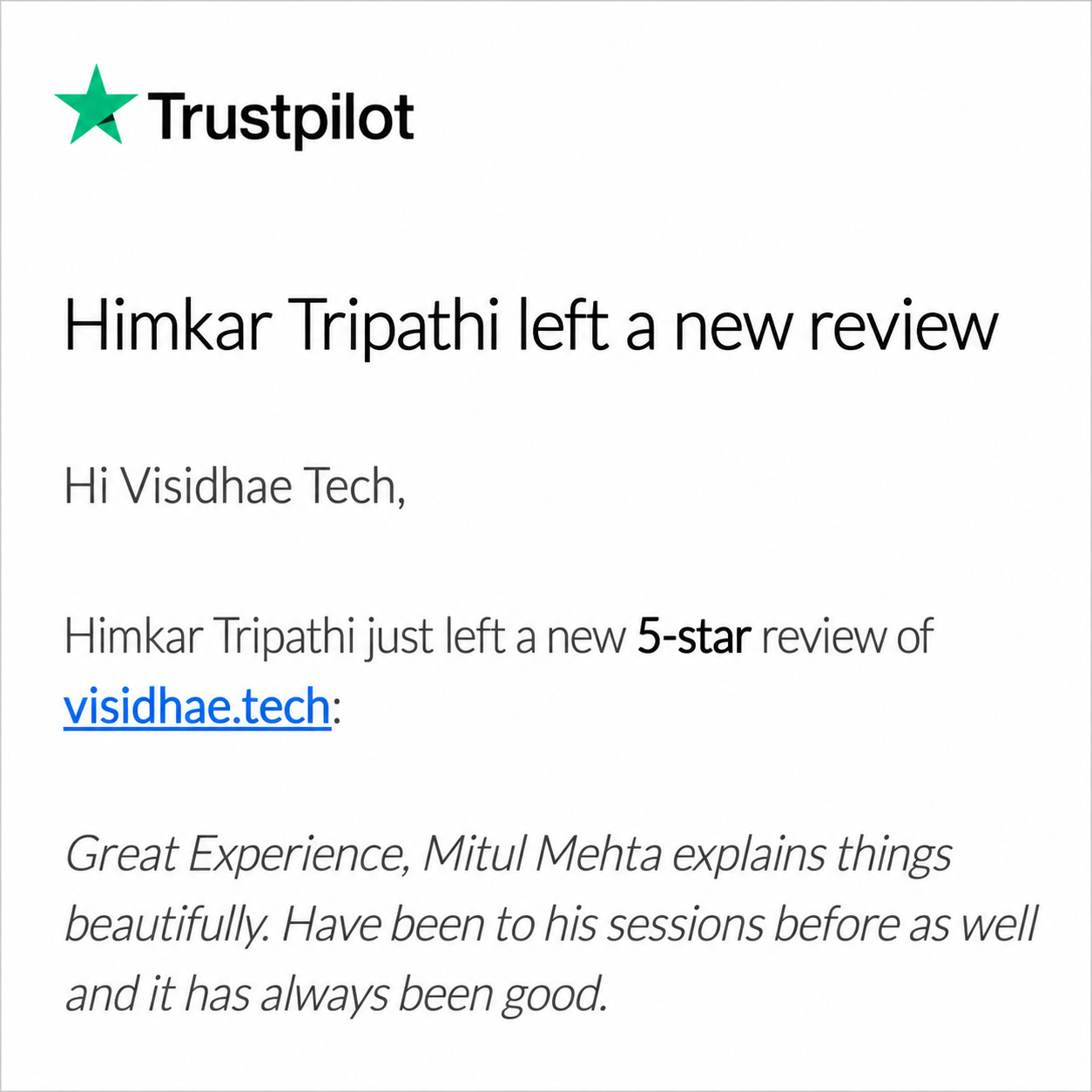Testimonial Feedback