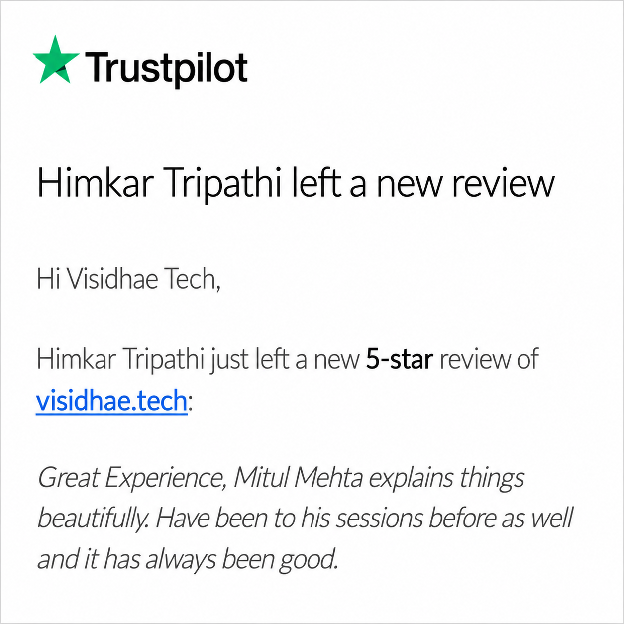 Testimonial Feedback